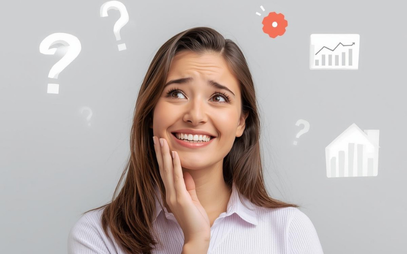 Woman wondering what her home is worth